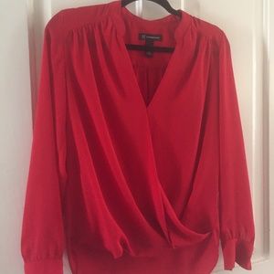 Faux-Wrap Blouse